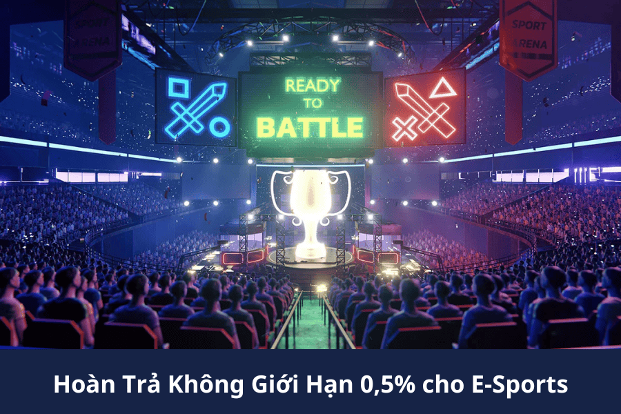 Hoàn Trả Không Giới Hạn 0,5% cho E-Sports